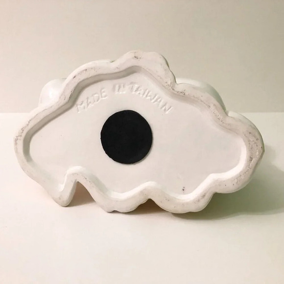 Vintage Cat Coin Bank Kittens Ceramic Figurine 8 Inch Long Kitsch - Picture 8 of 16